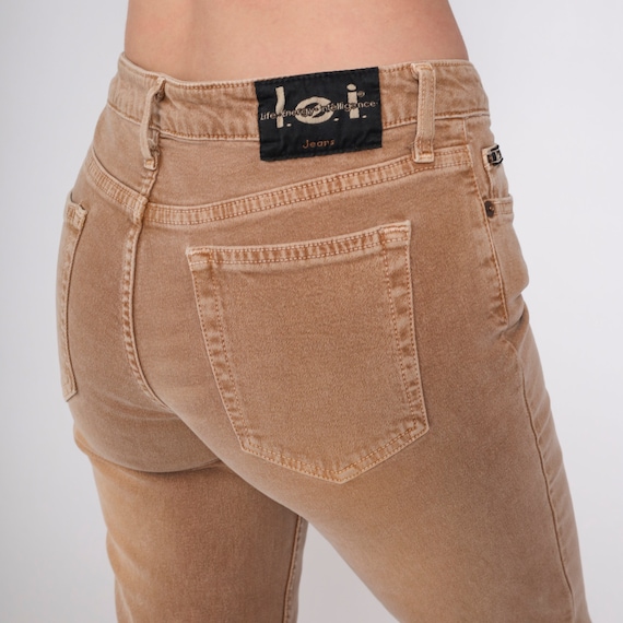 Lei Flared Jeans Y2K Jeans Light Brown Mid Rise J… - image 7