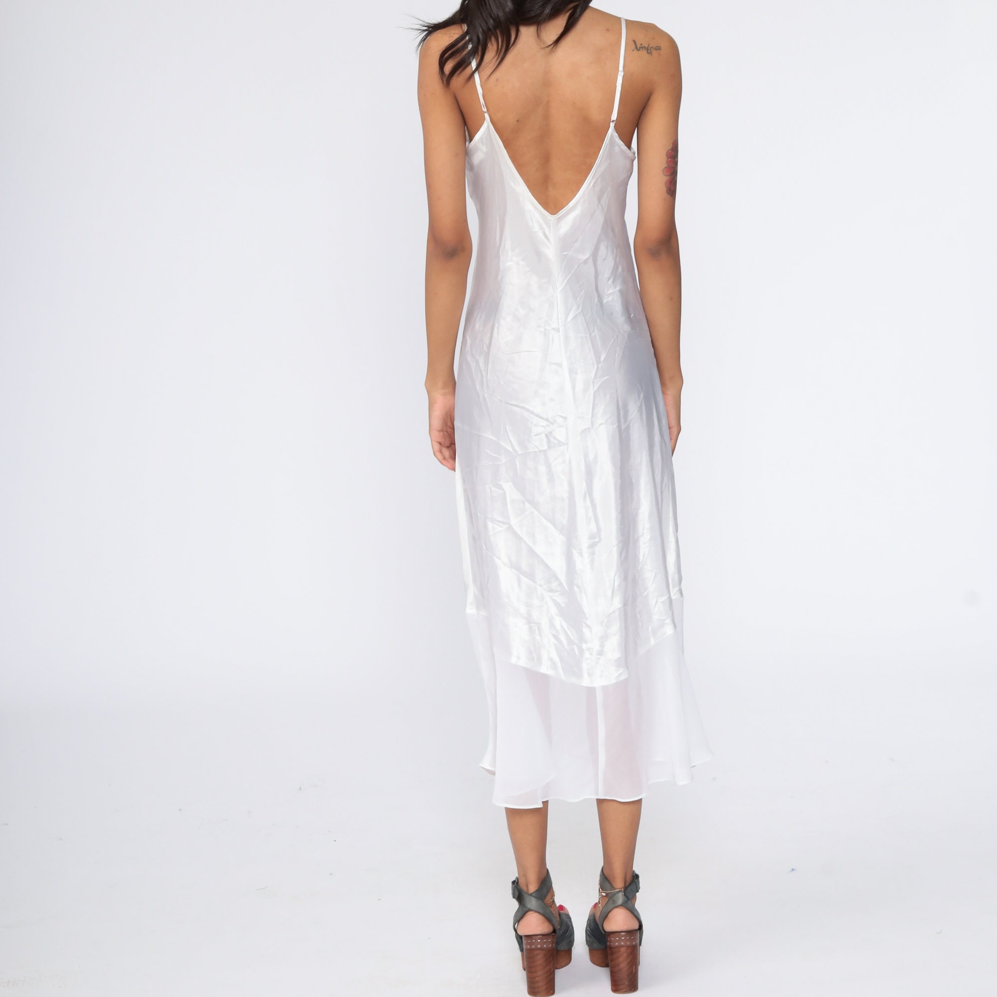 satin slip nightgown