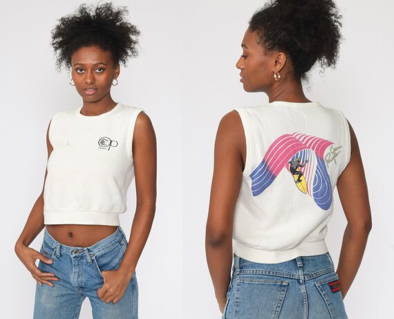 Ocean Pacific Shirt Beach Tank Top 80s Surfer Shir
