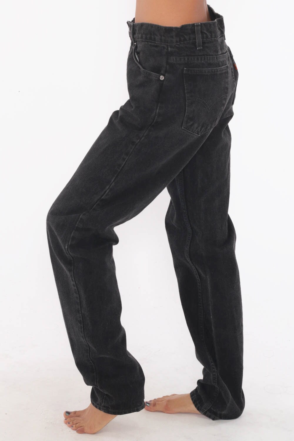 levis mom jeans black