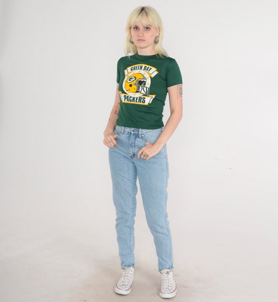Green Bay Packers Shirt 80s New Old Stock Football T-Shirt Wisconsin Graphic Tee Officially Licensed NFL TShirt Vintage 1980s Extra Small xs