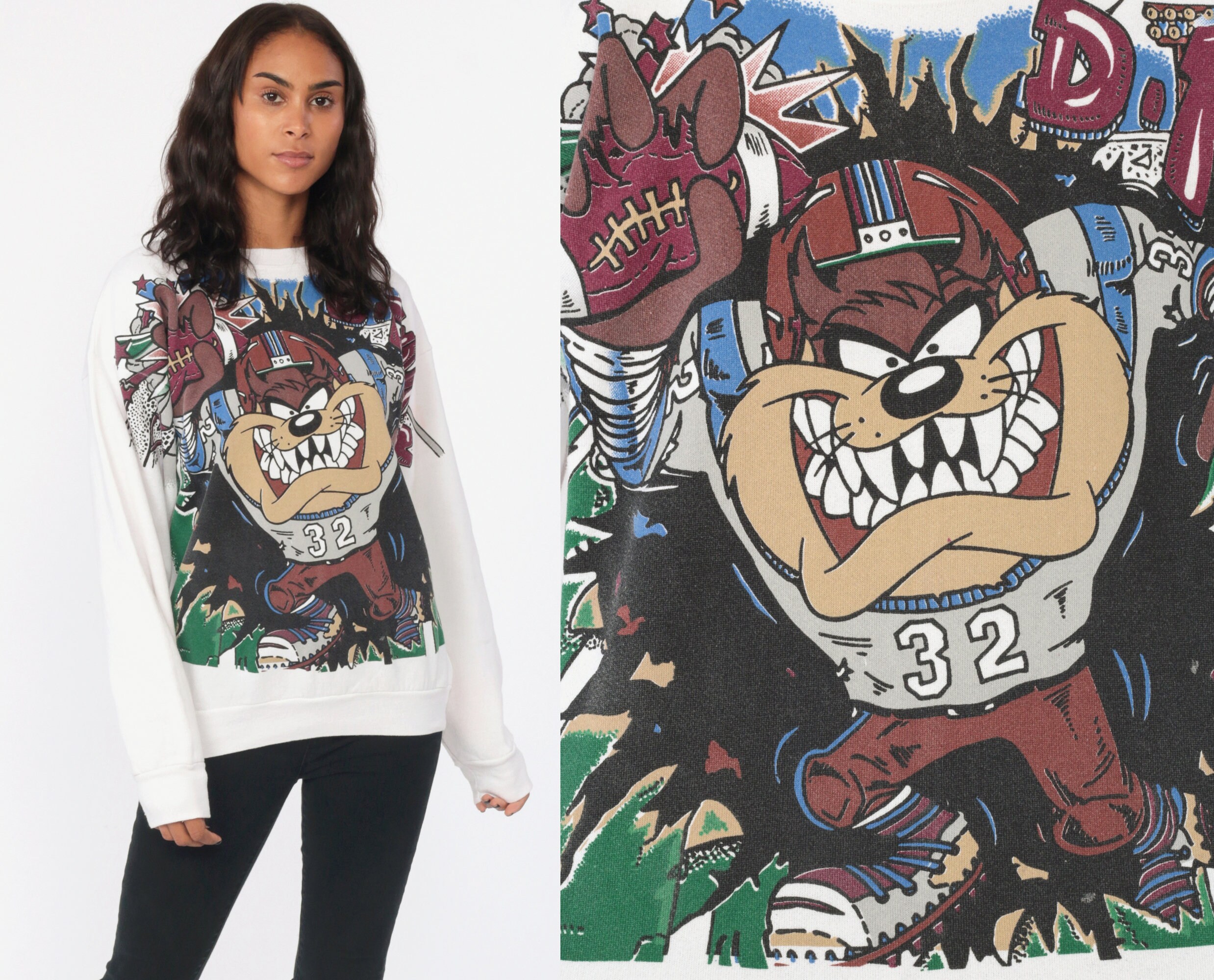 Looney Tunes Taz Print Hoodie Schwarz Trevco - Looney Tunes - Taz For Prez ...