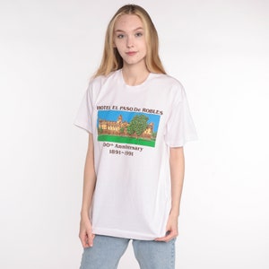 Paso Robles Shirt 90s Hotel El Paso De Robles Shirt 1991 Single Stitch California Graphic Tshirt Travel T Shirt Vintage Tee Small Medium image 3