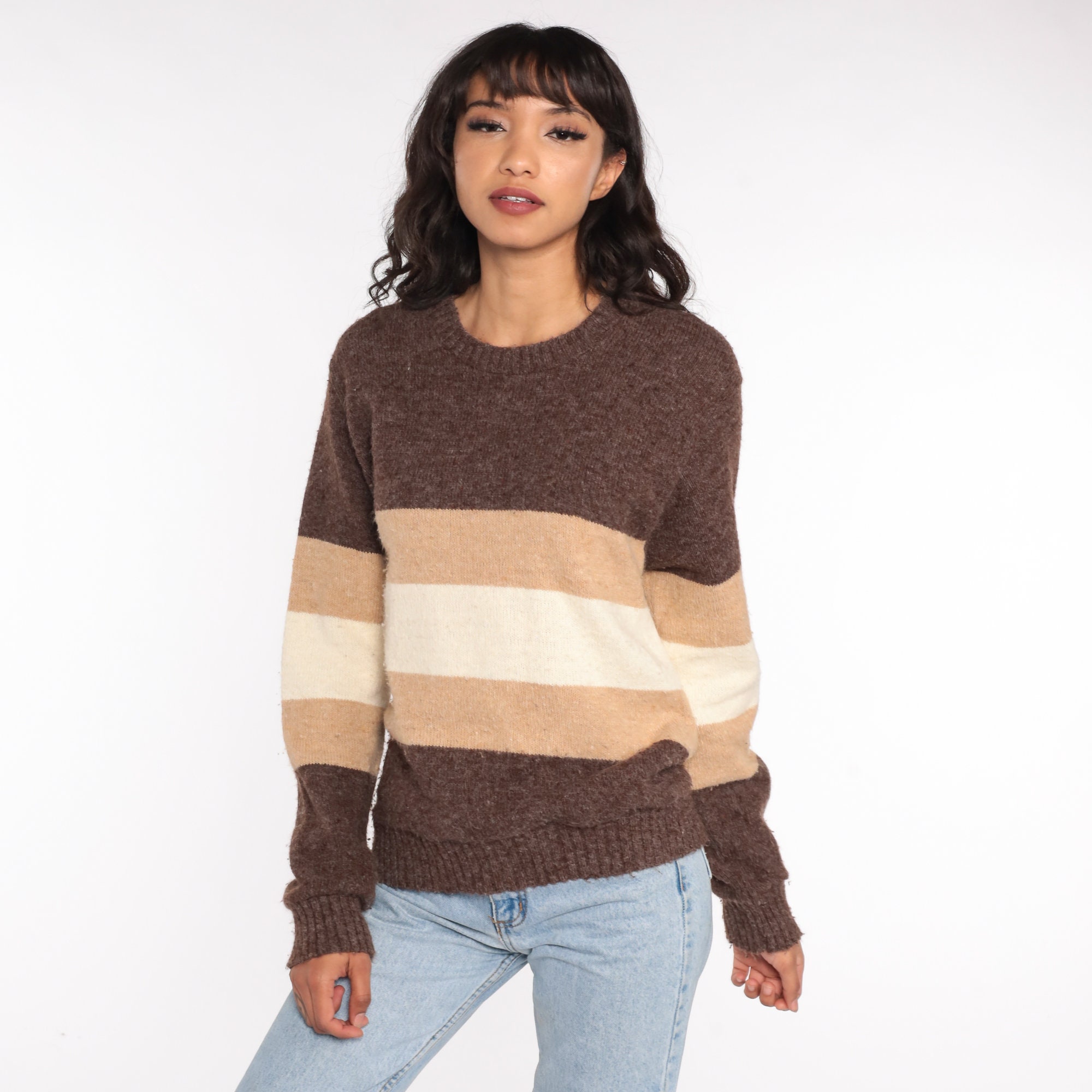 medium brown sweater