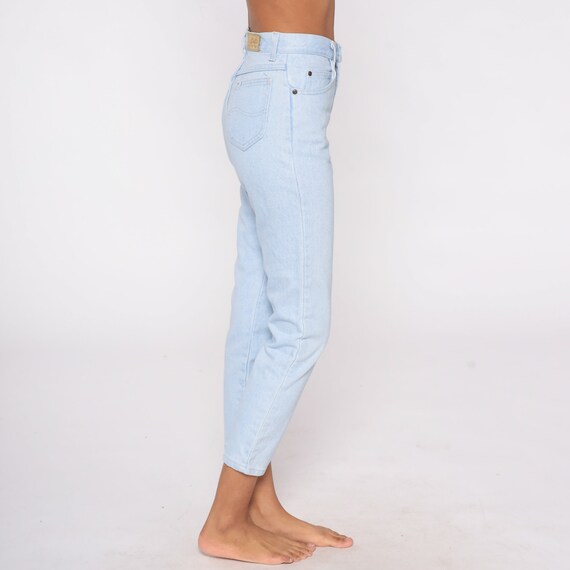 Skinny Lee Jeans 80s Jeans Light Blue High Waist … - image 5