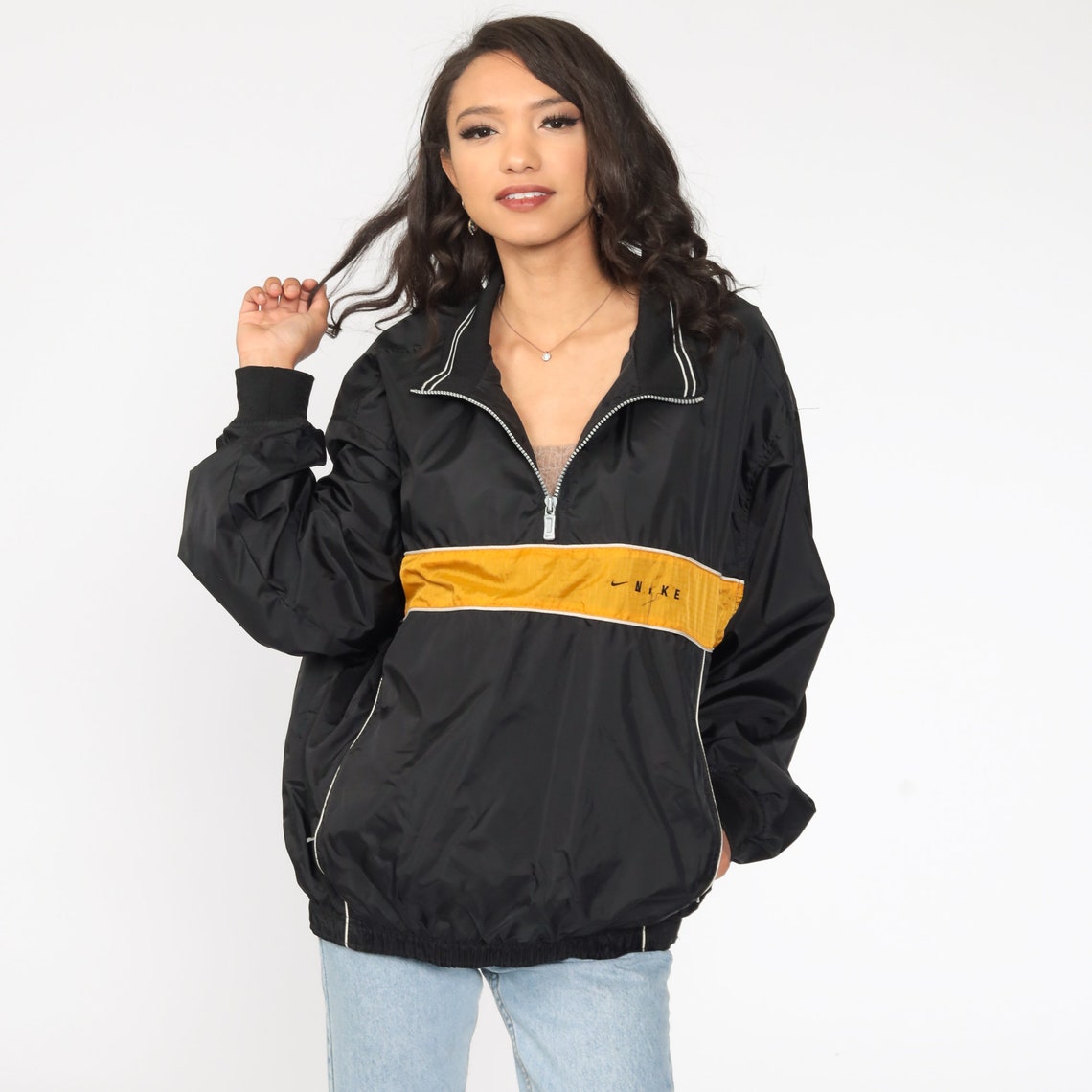 vintage nike half zip pullover jacket