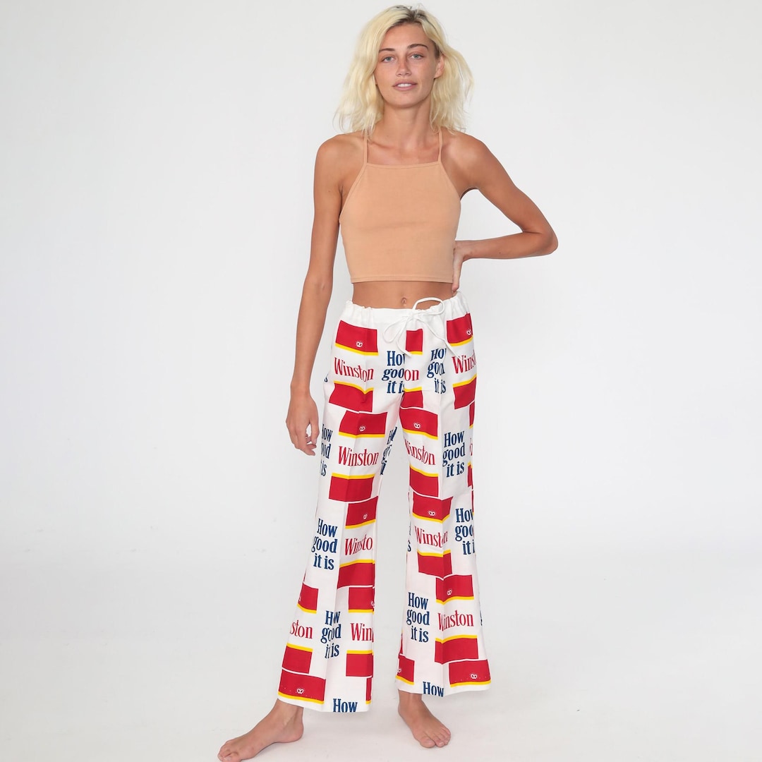 Vintage Winston Bell Bottom Pants WINSTON CIGARETTES Trousers