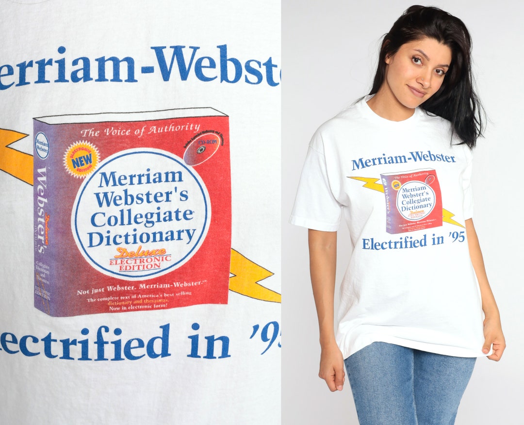 Merriam-Webster　Etsy　Shirt　Dictionary　Literary　Spelling　Tshirt　1995　日本
