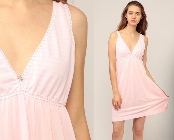 Teddies Babydolls Sheer Nightgown Lingerie Babydoll Mini 70s Nightie Floaty Slip Dress Nylon Nightie Boho Baby Pink Vintage Tent Bohemian Medium Clothing Teddies Babydolls Sheer Nightgown Lingerie Babydoll Mini 70s Nightie Floaty Slip Dress Nylon Nightie Boho Baby Pink Vintage Tent Bohemian Medium Clothing
