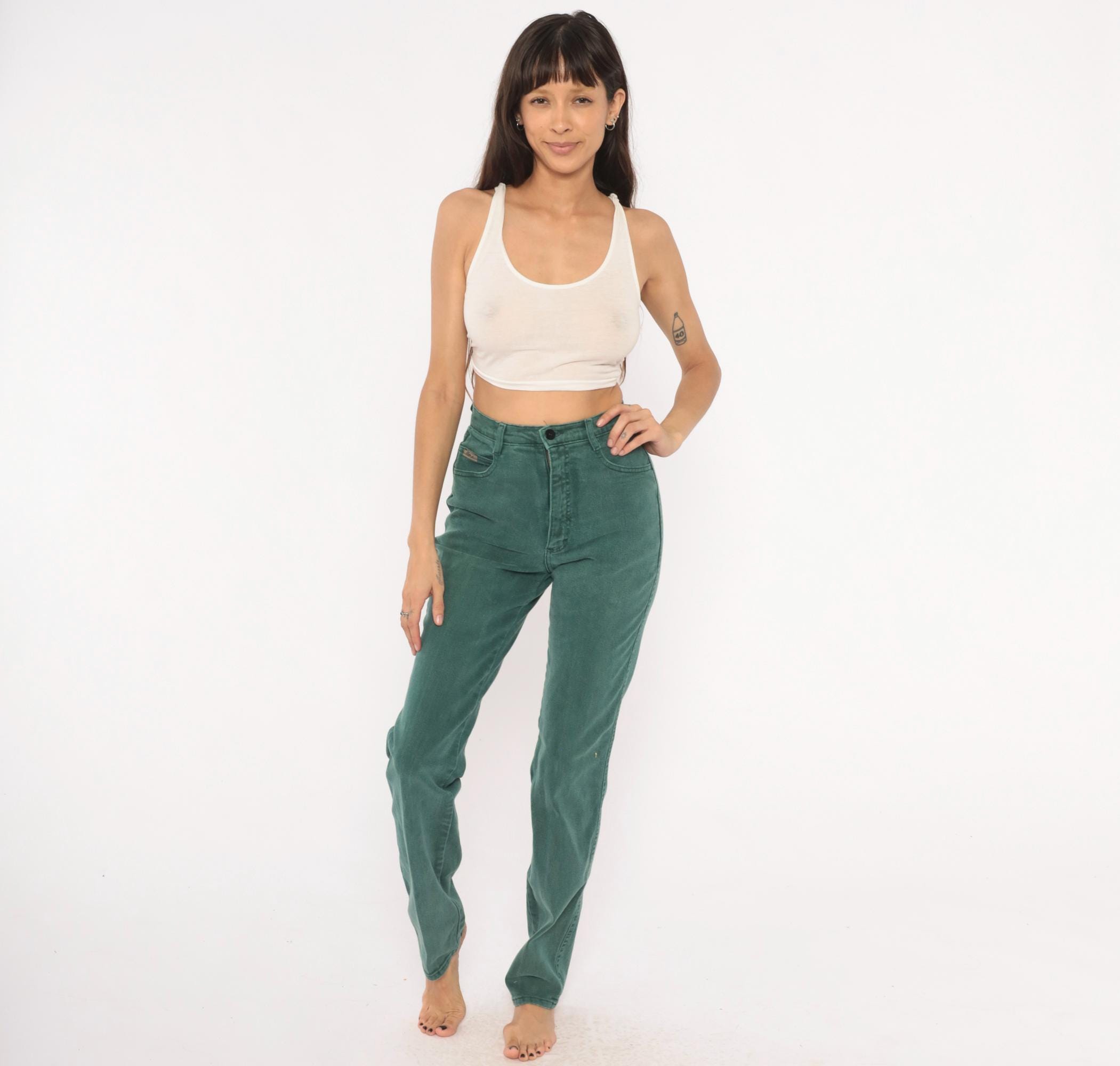 sage green navy green jeans