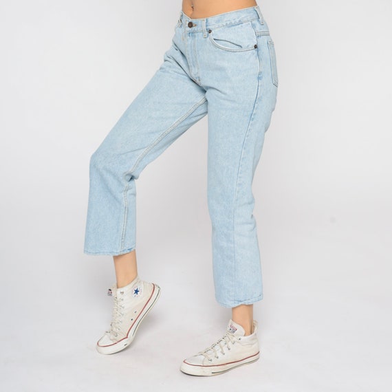 Light Blue Jeans Y2K Light Wash Mid Rise Jeans Straight Leg Denim Retro Basic Pants Summer Streetwear FSF Jeans Vintage 00s 8 30 Medium