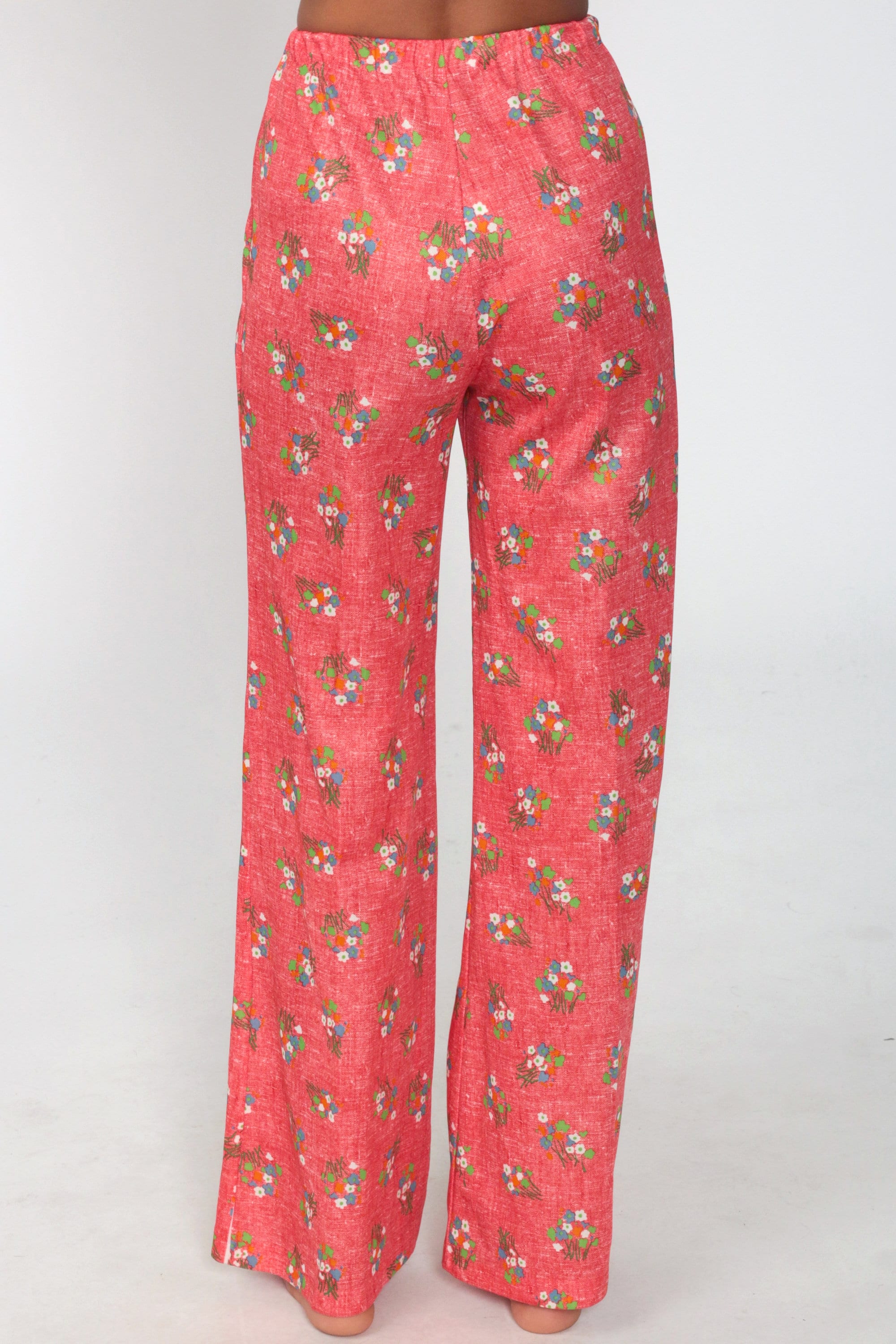 floral bell bottom pants