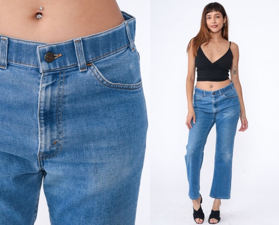 Bootcut Levis Jeans 90s Denim Pants Faded Worn Le… - image 1