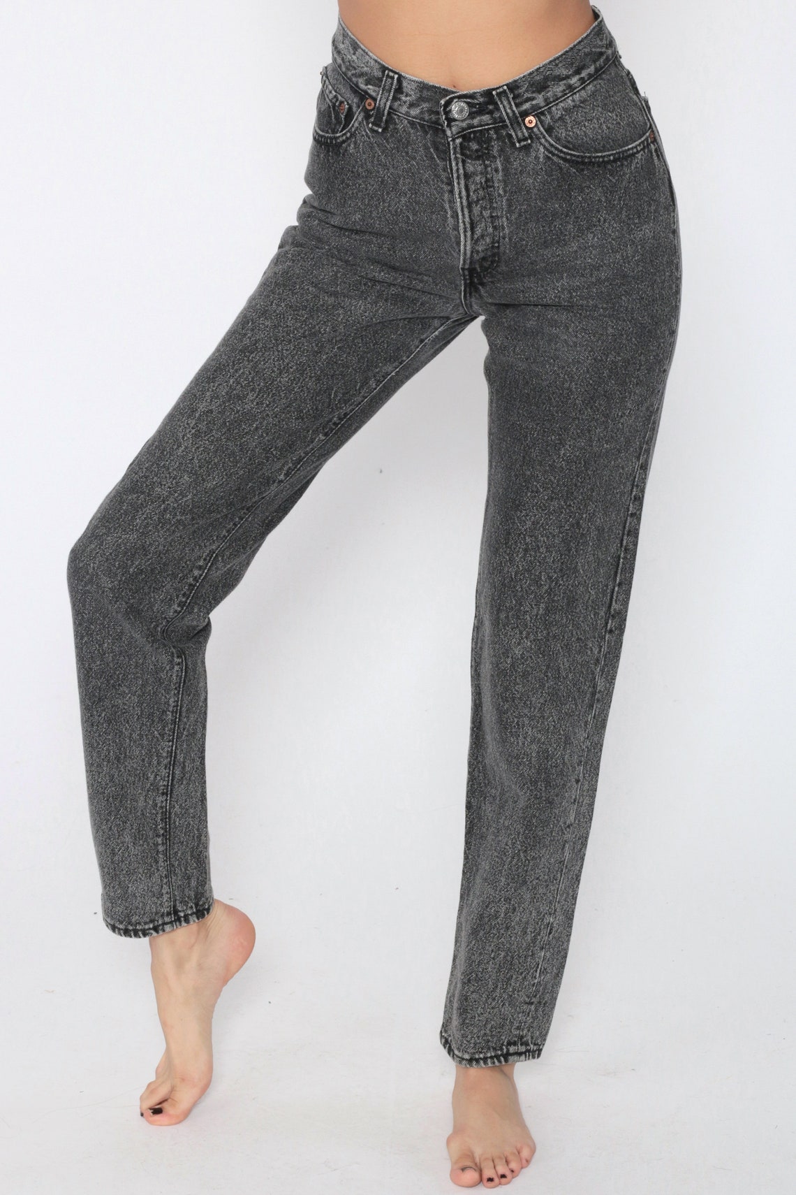 levis mom jeans black