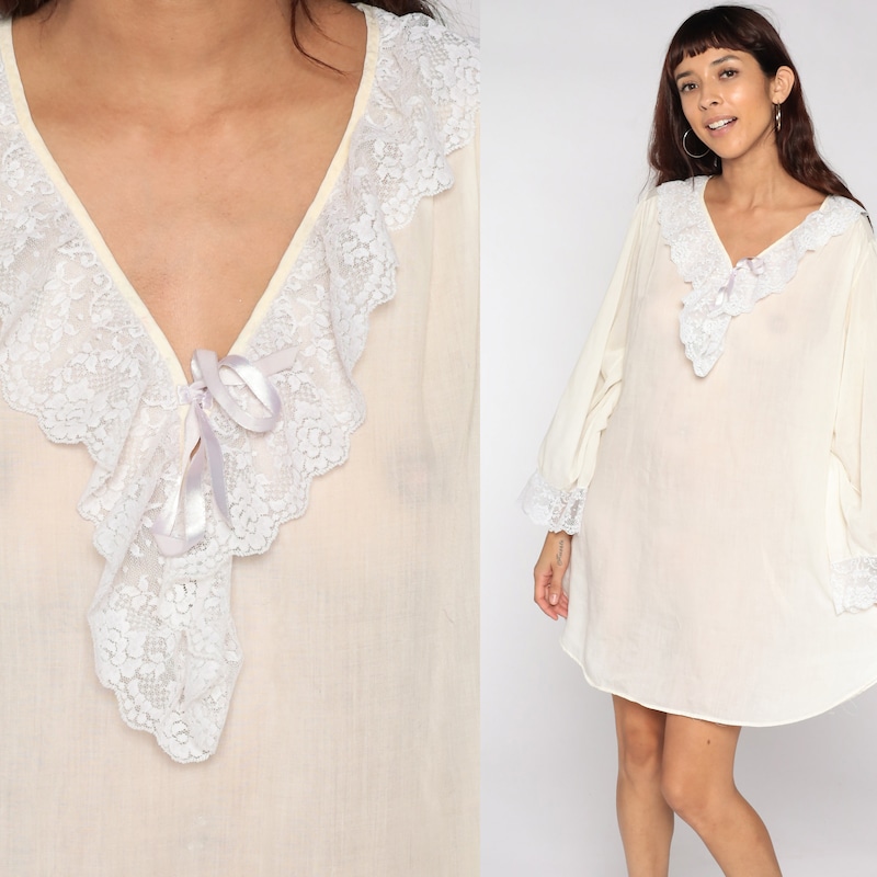 Sheer Lace Nightgown