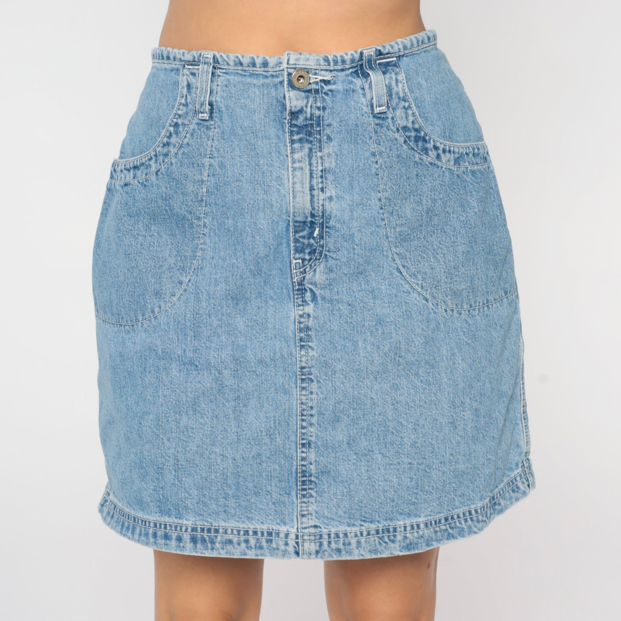 Levis Jean Skirt 90s Denim Mini Skirt Levi Strauss Dry Goods High ...