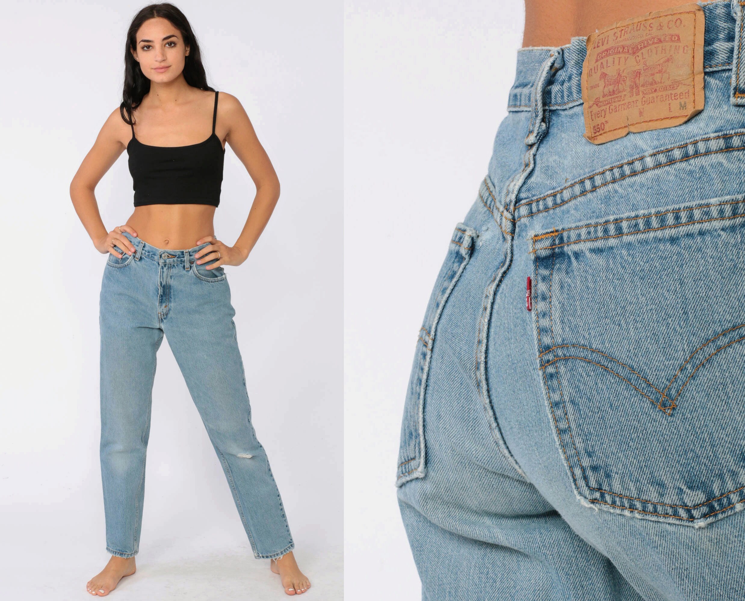 ripped levi mom jeans