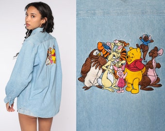 Denim Pooh Shirt - Etsy