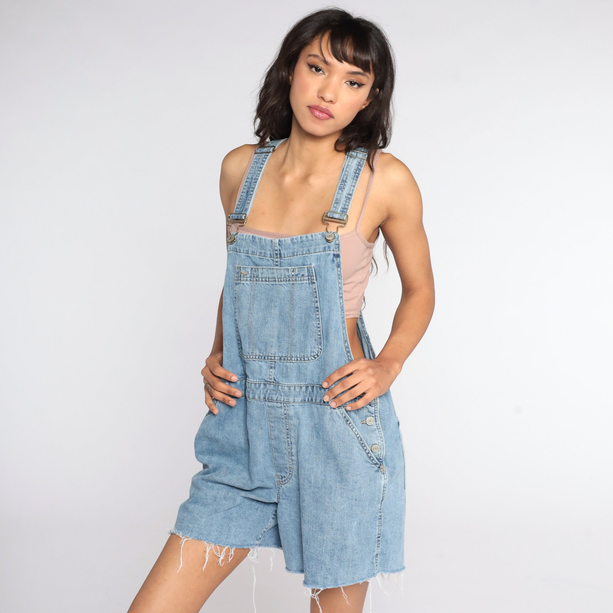 Gap Overalls Denim Overall Shorts 90s Shortalls Grunge Jean The Gap