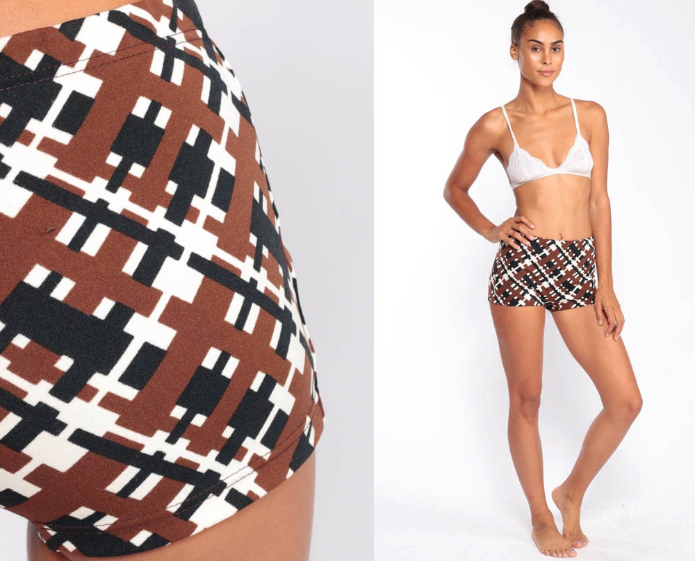 checkered hot pants