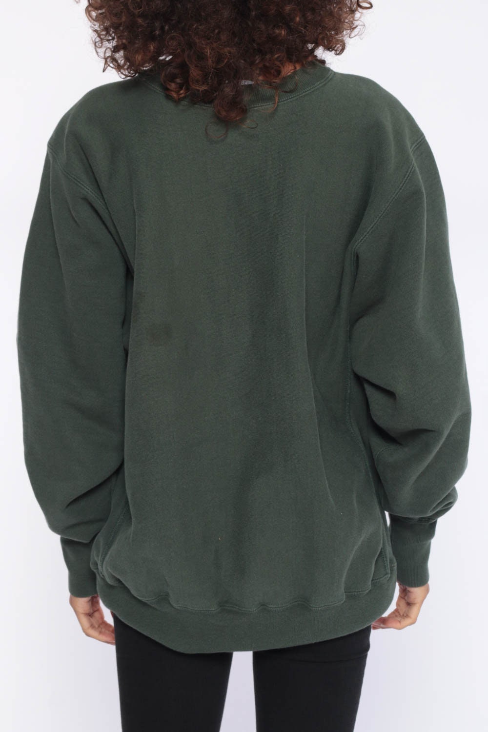 sage green champion crewneck