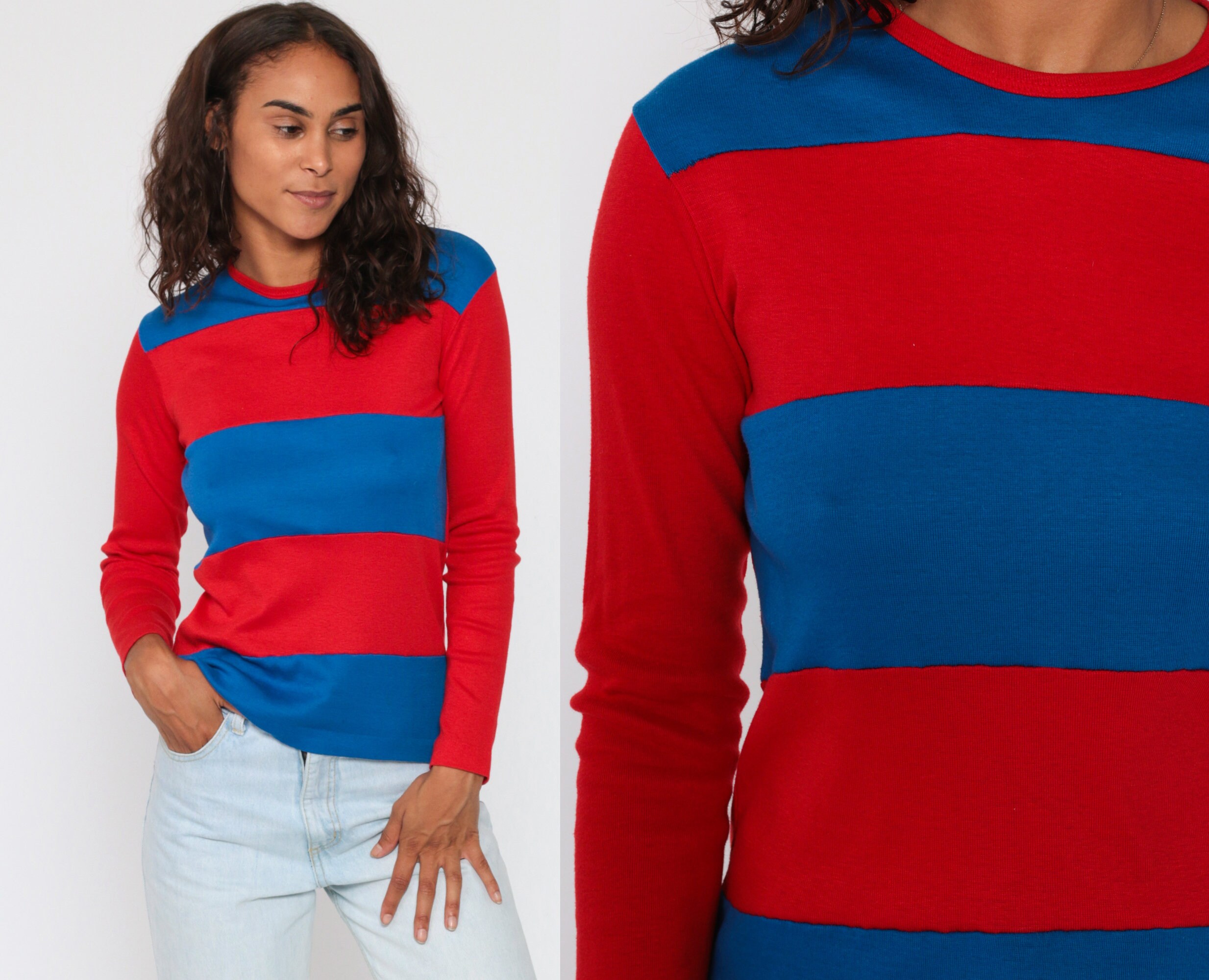 long sleeve 80s shirt