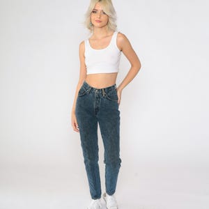 90s Levis Jeans Tapered 900 Series Levis Slim Mom Jeans High Waist Levi Strauss Jeans Denim Vintage Dark Wash Blue Denim Extra Small xs