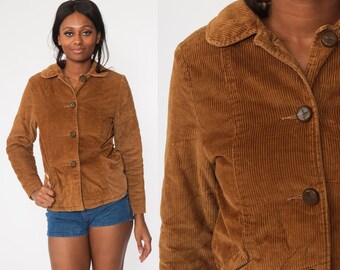 Corduroy jacket womens brown Clearance