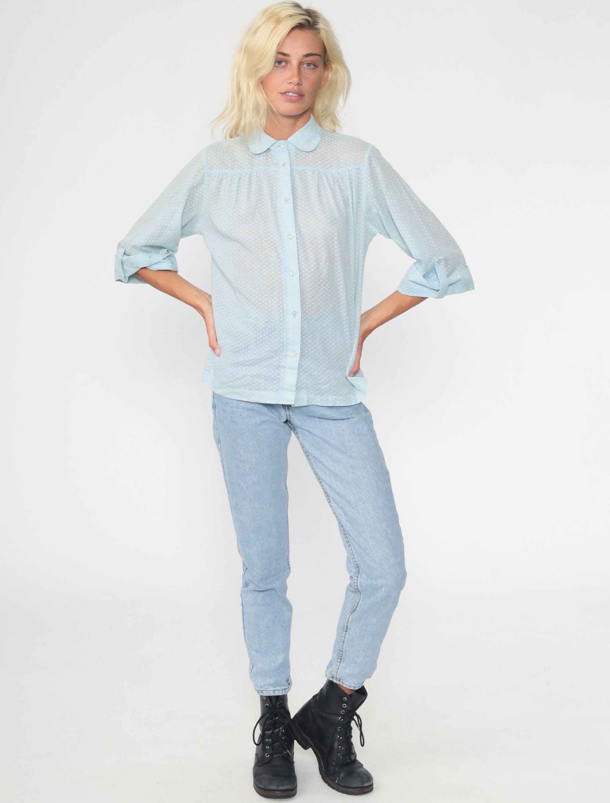 blouse peter pan collar