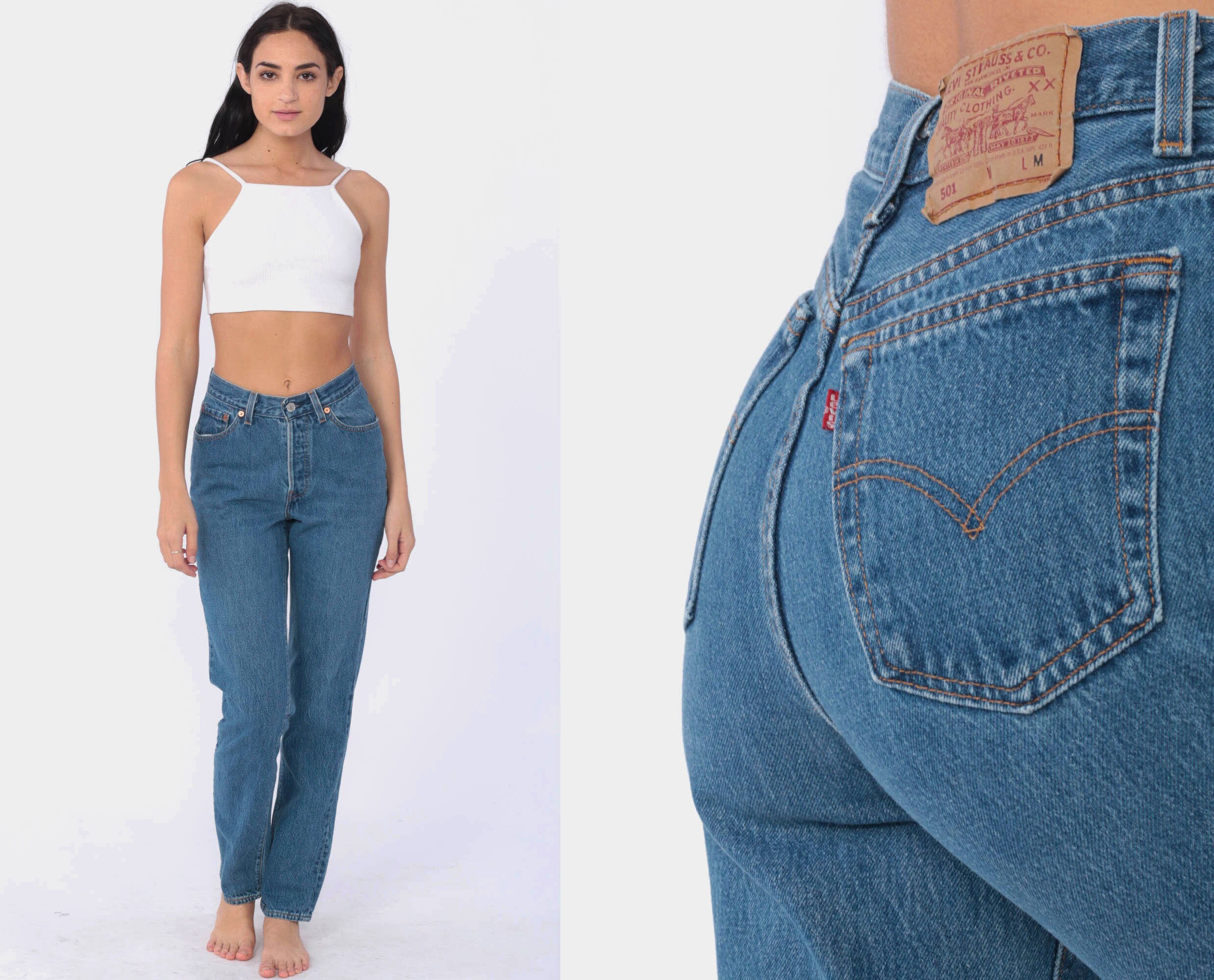 Levis 501 Jeans xs -- Mom Jeans Denim 