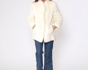 ジャケット・アウター 80S Vintage Fur Jacket Vintage 80s Fur Collar Bomber Jacket / Fall Fashion