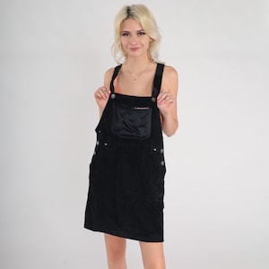 black dungaree maxi dress Milhanadungaree long dress, Black Size S