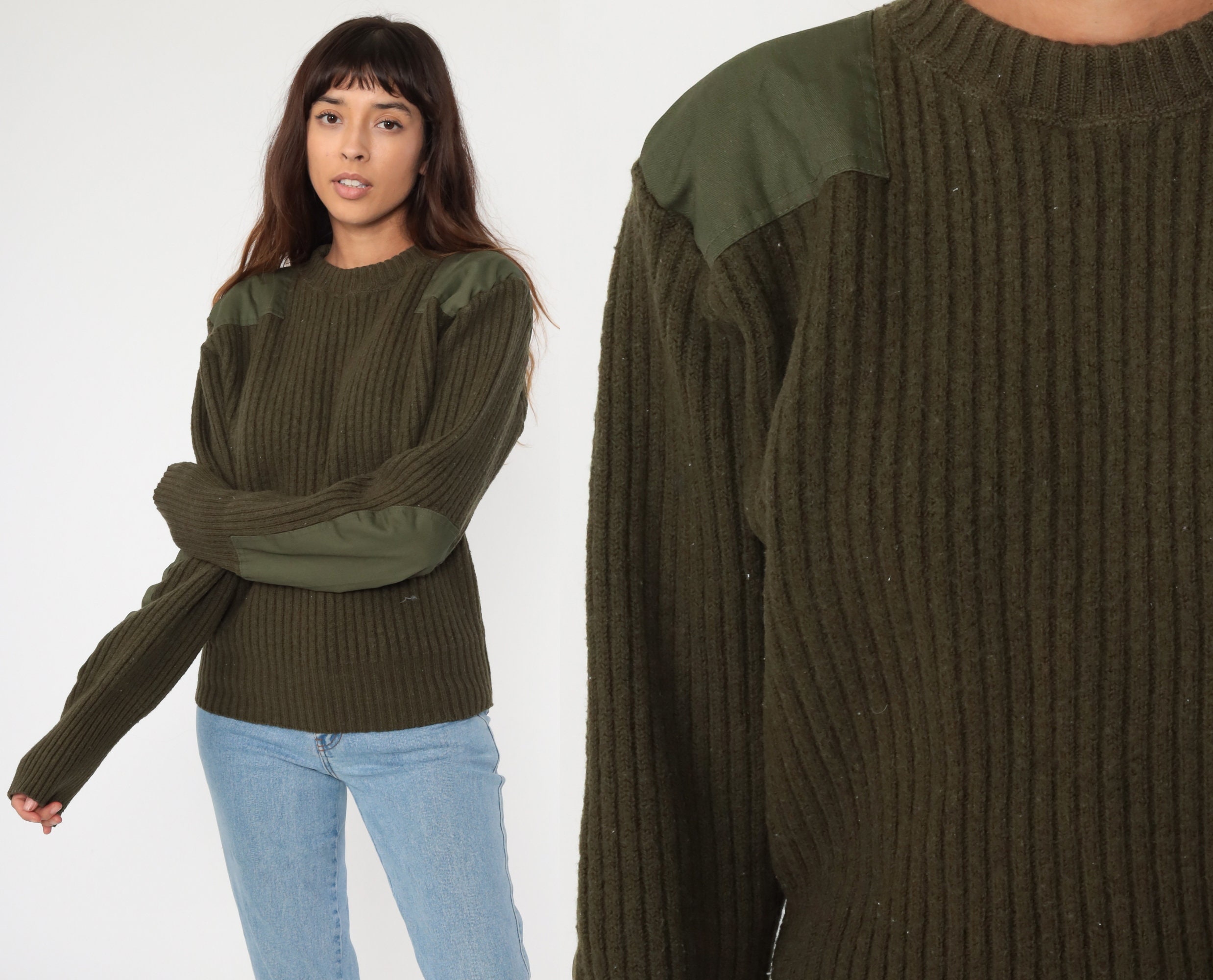 green commando sweater