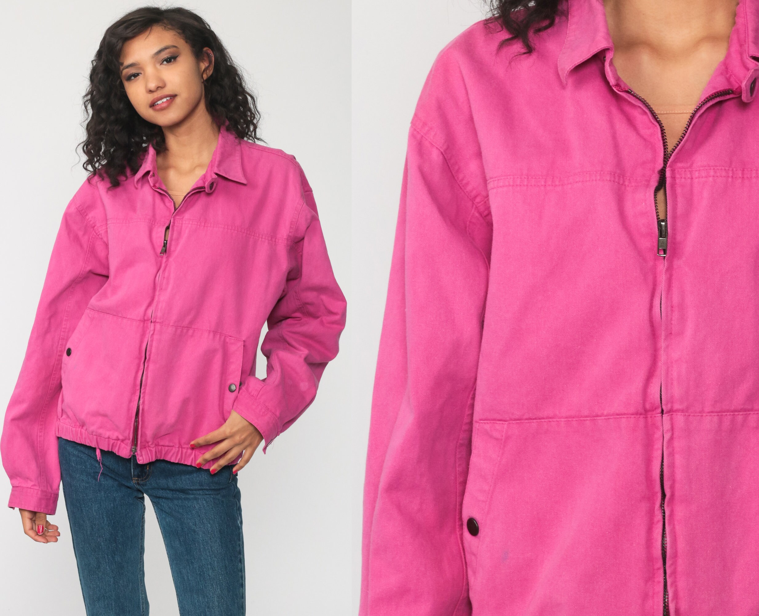 pink cotton jacket