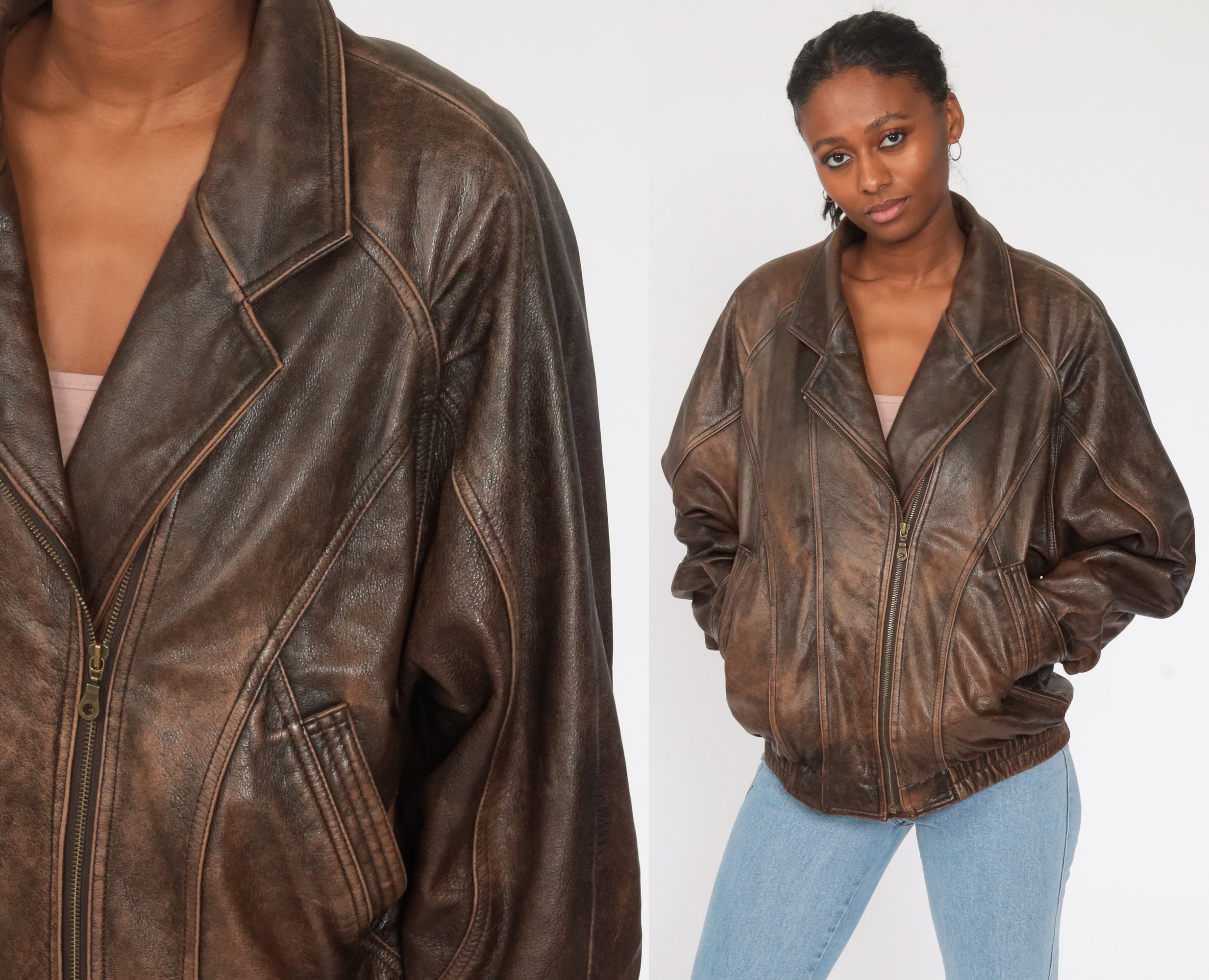 baggy brown jacket