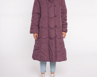 Purple Parka Jacket 80s Stranger Things Winter Coat 1980s Ski