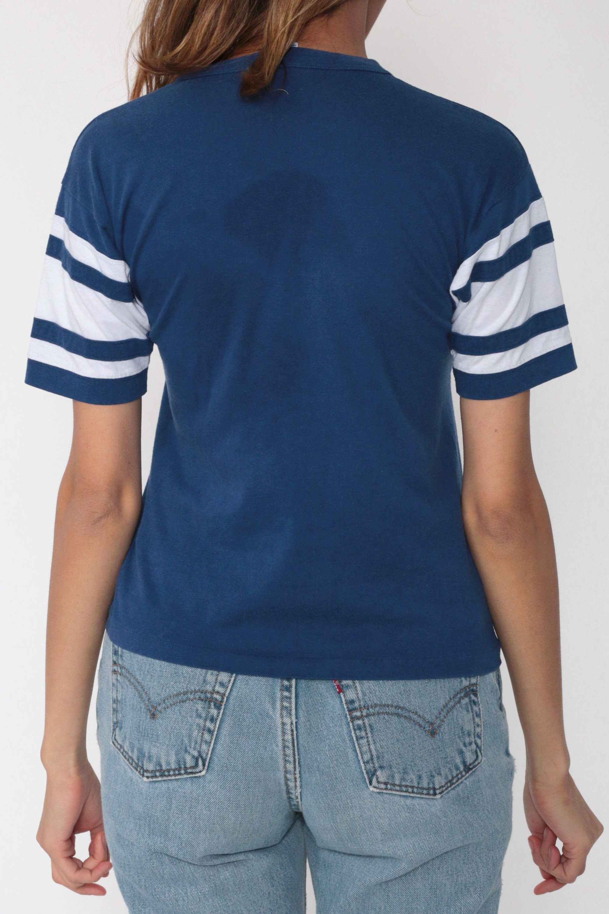 Los Angeles Rams Shirt -- 80s Football Tshirt NFL Football T Shirt Throwback LA Rams Tee 1980s 