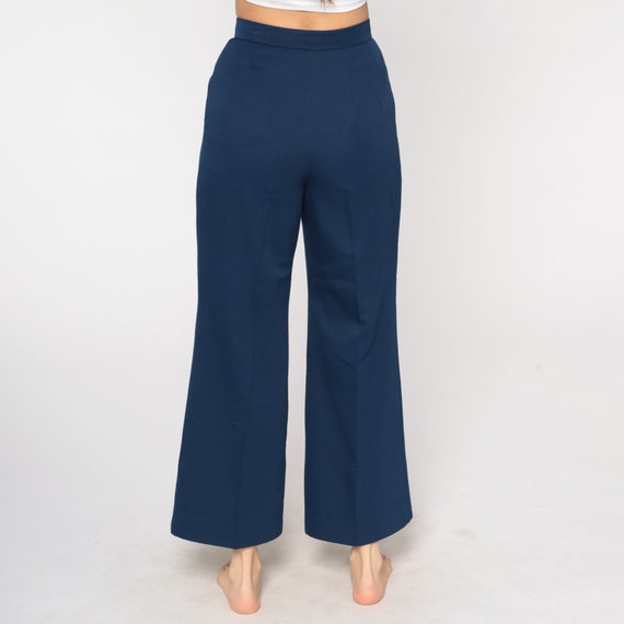 Navy Blue Bell Bottoms 70s Trousers Bell Bottom Pants… Gem