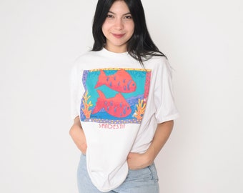 Tropical Fish Shirt 90s Sandestin T-Shirt Florida Golf Resort TShirt Michael Ives Graphic Tee Tourist Travel Vintage 1990s Extra Large xl