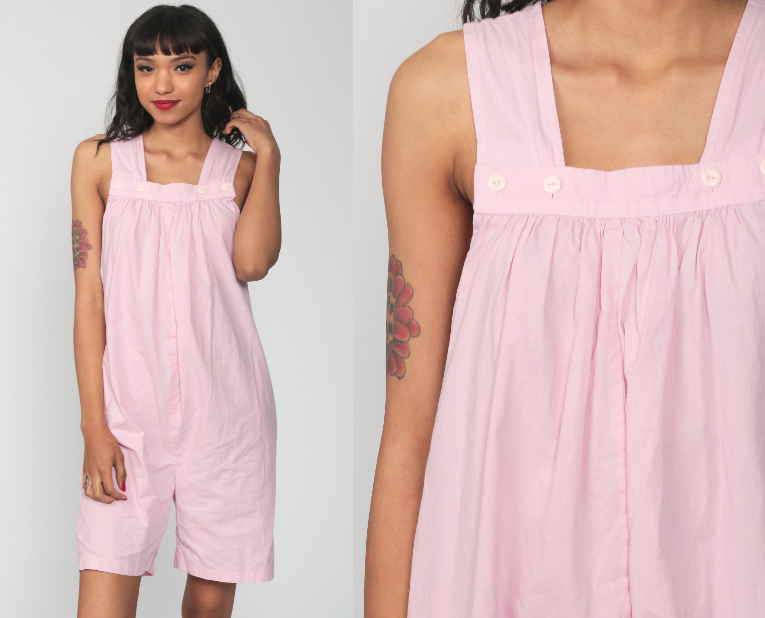 pink maternity overalls