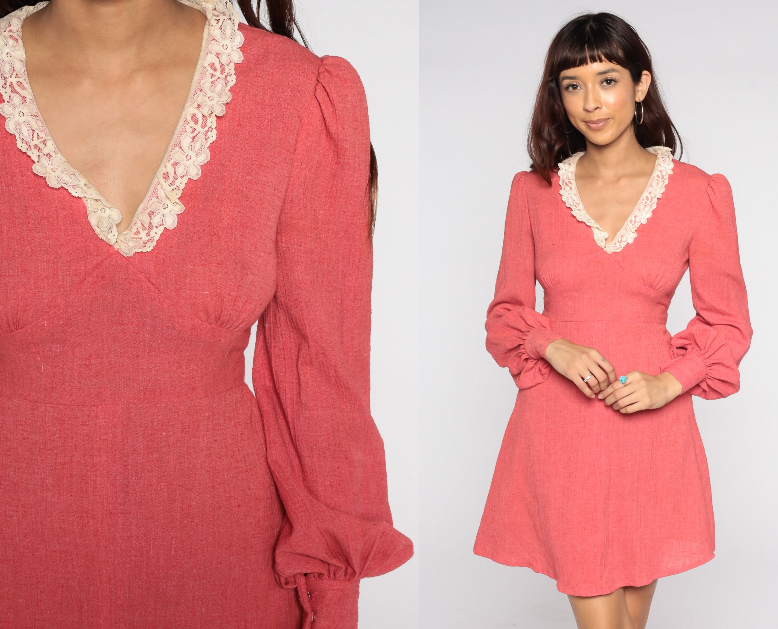 70s Pink Dolly Dress 