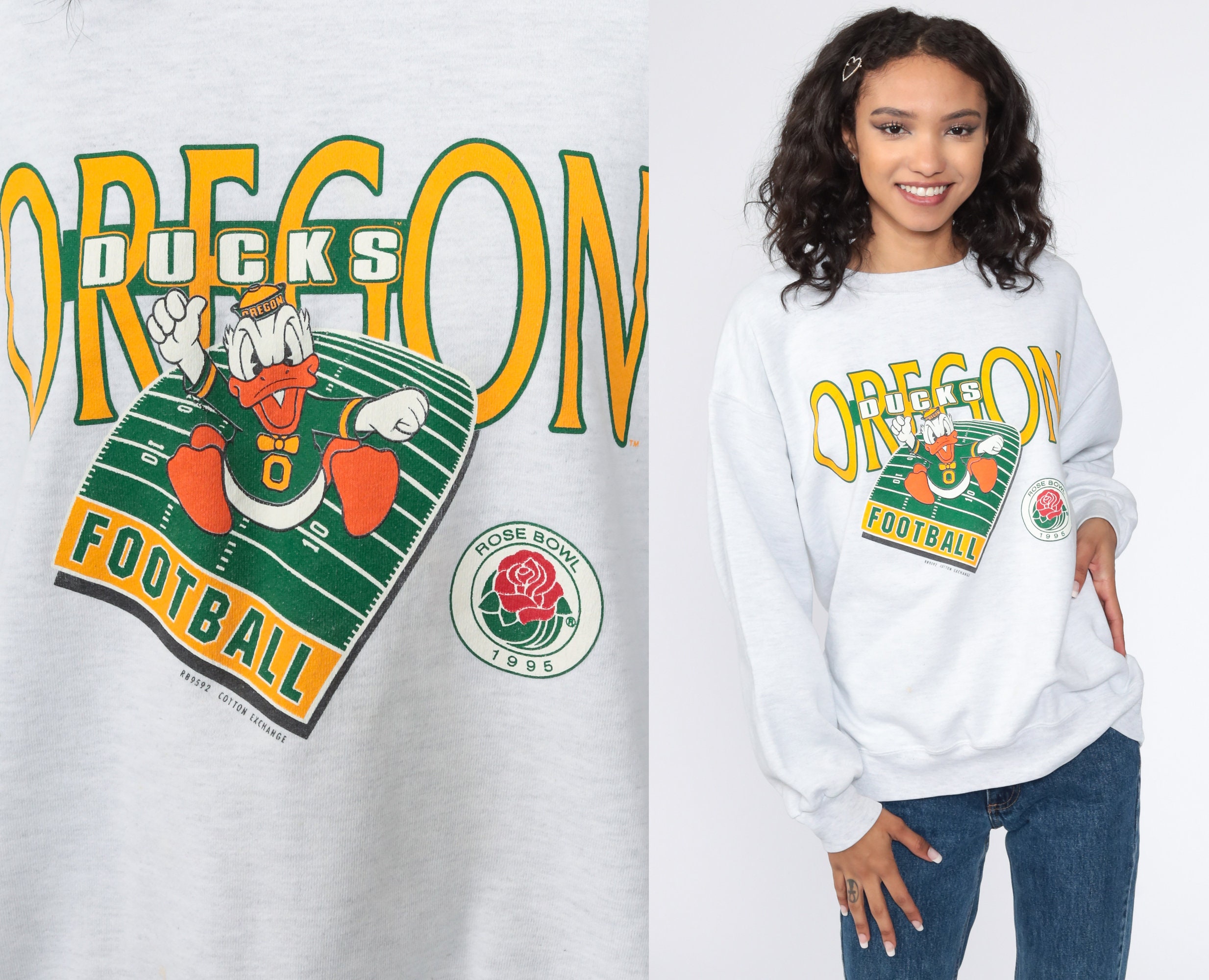 Ducks Rose Bowl Sweatshirt Oregon 1995 Vintage Crewneck