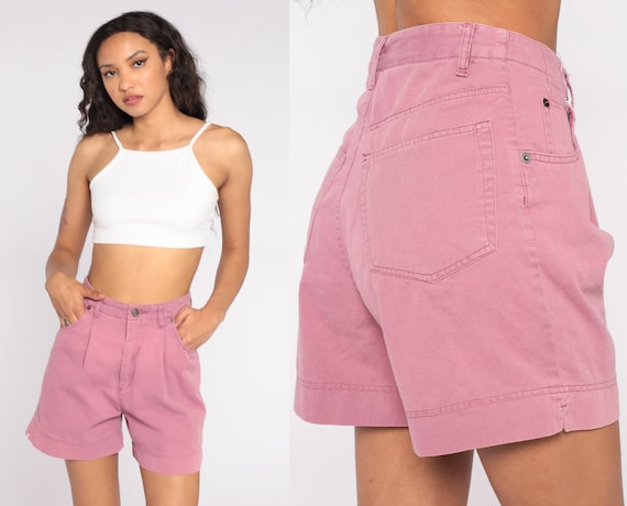 Pink Mom Shorts 90s Cotton Shorts Summer Shorts 8… - image 1