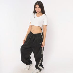 90s Black Stripe Pants - Etsy
