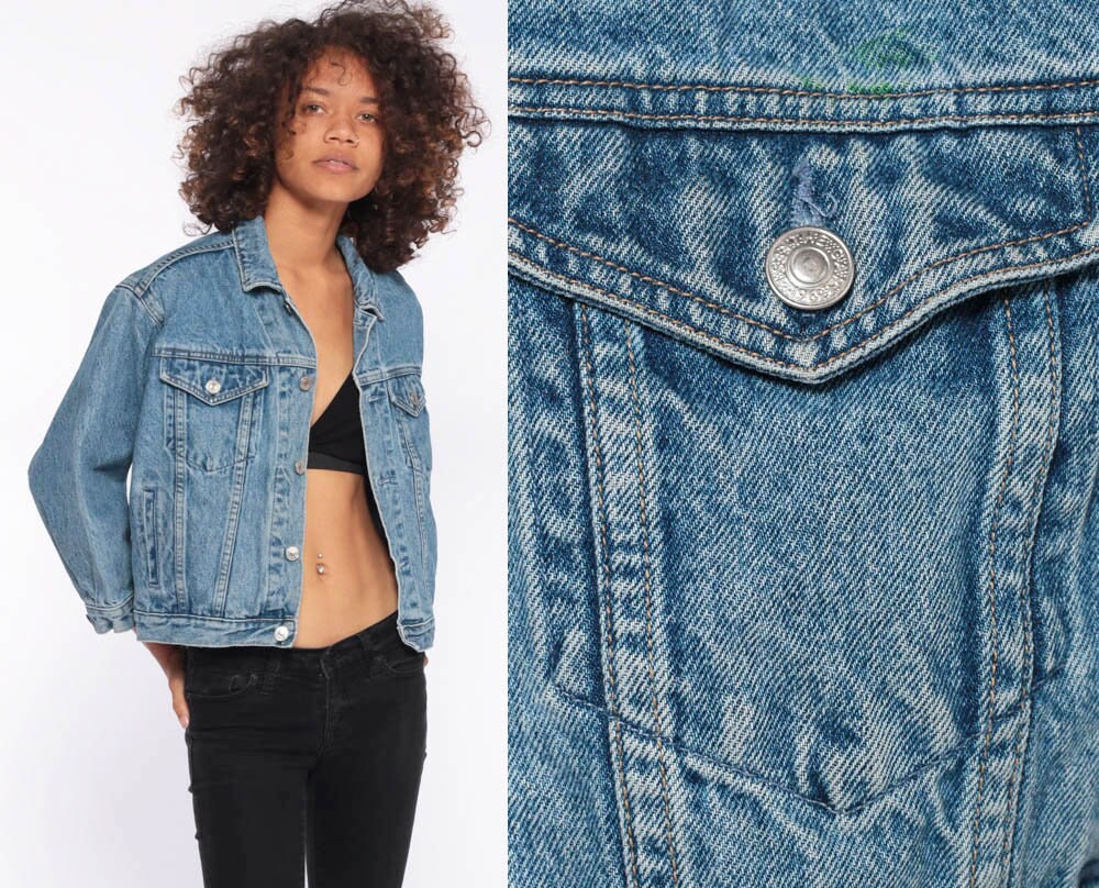 cropped denim jacket gap