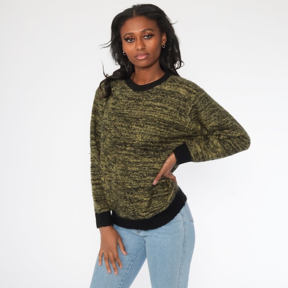 Green slouchy sweater best sale