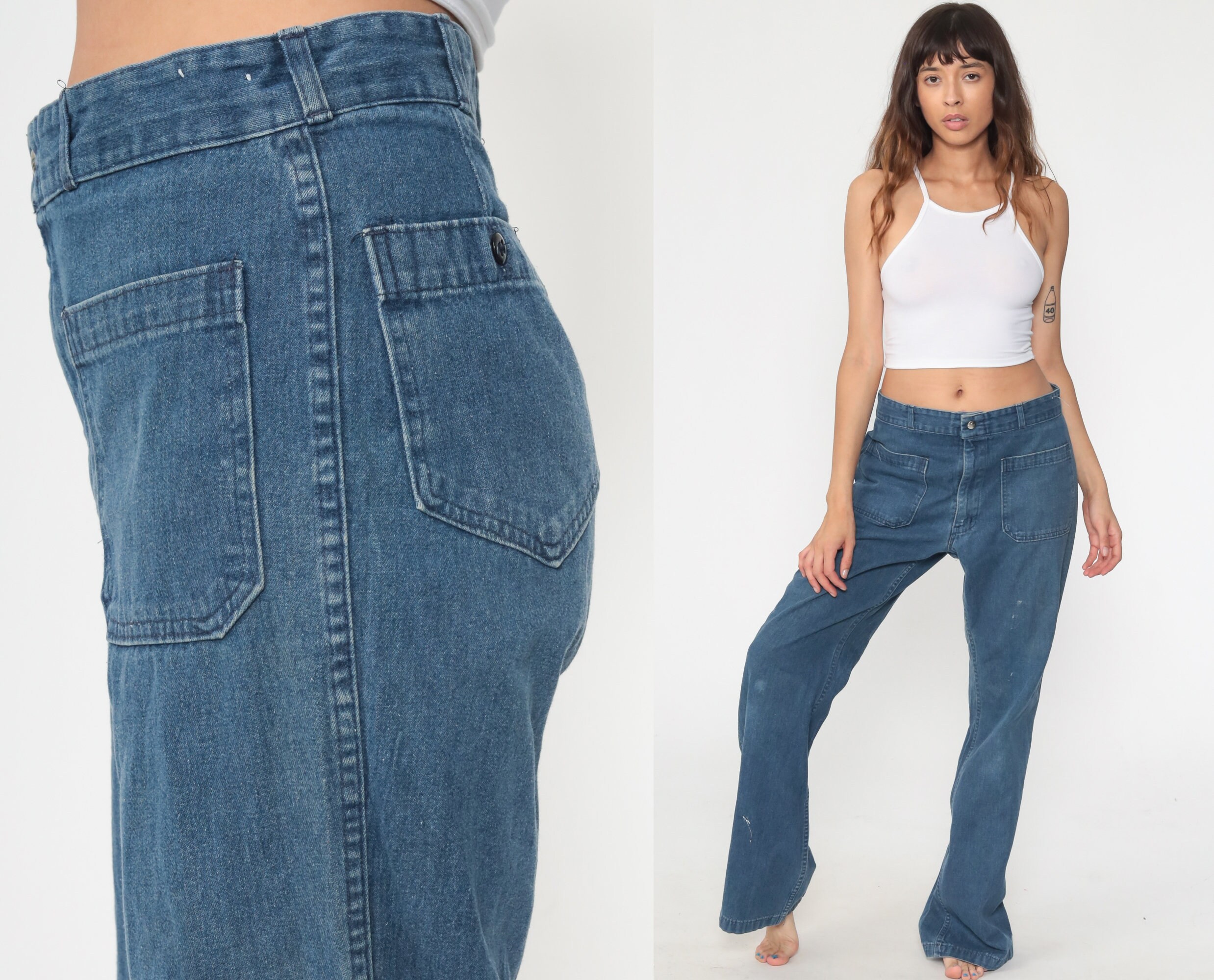 mens high waisted bell bottoms