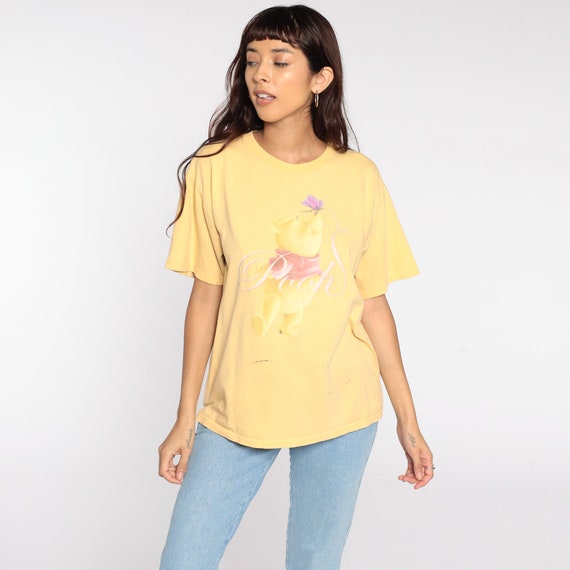 Winnie the Pooh Shirt Walt Disney TShirt 90s Graphic Cartoon T Shirt Vintage 1990s Retro Tee Kawaii Medium