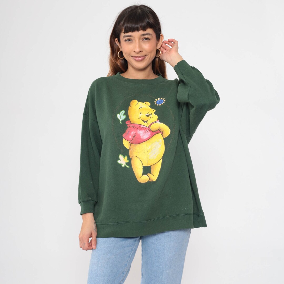 【Vintage Disney】希少USA製90sWDW限定スウェット　グリーン VINTAGE 90s Disney Sweatshirt Girls Large Green Minnie Mouse