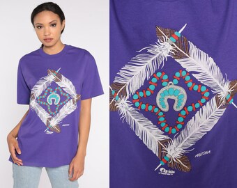 トップス archive goa three feathers print T-shirt トップス archive